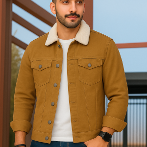 ডেনিম জ্যাকেট(mustard)